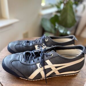 Onitsuka Tiger by Asics Navy and White Classic Sneakers